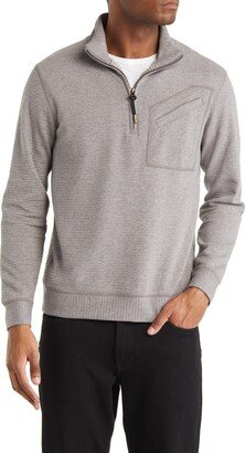 Quilted Half Zip Pullover