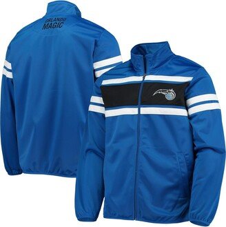 Men's G-iii Sports by Carl Banks Blue Orlando Magic Power Pitcher Full-Zip Track Jacket