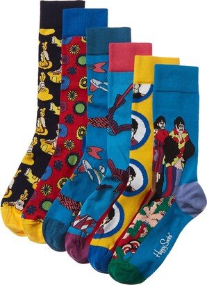 6pk The Beatles Socks Gift Box