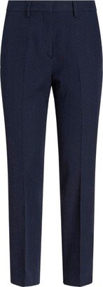 Tapered-Leg Mid-Waist Trousers