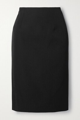 Grain De Poudre Wool Skirt - Black