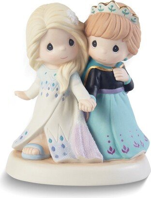 Curata Disney Showcase Together WeRe Strong Anna and Elsa Figurine