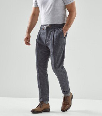 Drawstring Tailored Trousers-AG