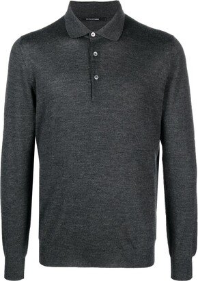 Long-Sleeve Polo Shirt-AS