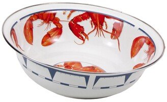 Lobster Enamelware Serving Bowl