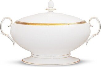 Rochelle Gold Covered Vegetable Serving Bowl