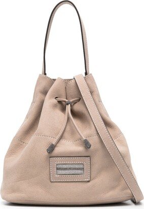 Genune suede bucket bag