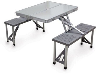 Oniva a Picnic Time Brand Picnic Time Aluminum Portable Picnic Table with Seats