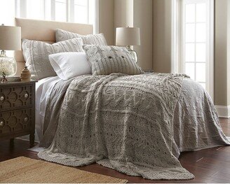 Cottage Home Chima Cable Knit Coverlet