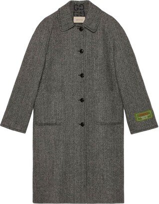 GG reversible wool coat