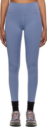 Blue High-Rise Leggings