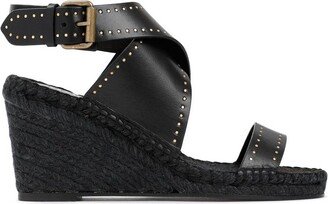 Espadrille Wedge Stud Detailed Sandals