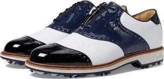 FootJoy Premiere Series - Wilcox Golf Shoes (White/Navy/Black) Men's Shoes