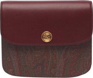 Paisley Printed Logo Plaque Crossbody Bag-AA