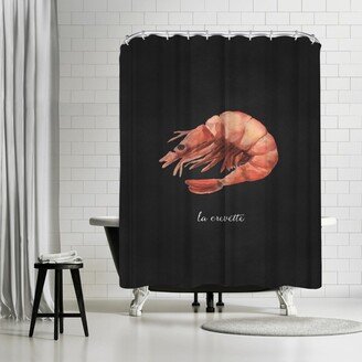 71 x 74 Shower Curtain, French Seafood Shrimp by Samantha Ranlet