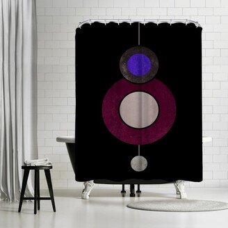 71 x 74 Shower Curtain, Geometric Art 40 by Pop Monica