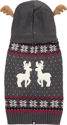 HOTEL DOGGY Fair Isle Hoodie Dog Sweater