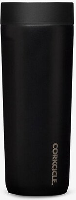 Womens Black Commuter Logo-print Stainless-steel Travel mug 502ml