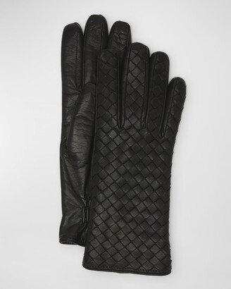 Woven Nappa Leather Gloves-AA