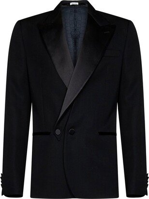 Double-Breasted Tailored Blazer-AQ