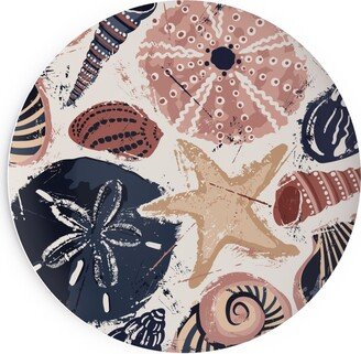 Salad Plates: Seashells Salad Plate, Multicolor