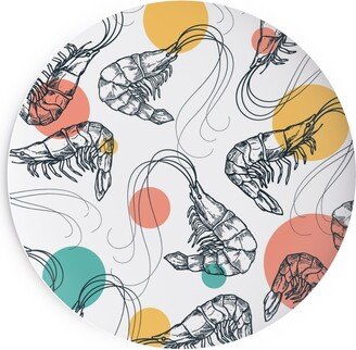 Salad Plates: Fun Shrimp - Multi Salad Plate, Multicolor