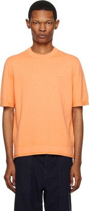 Orange Embroidered T-Shirt