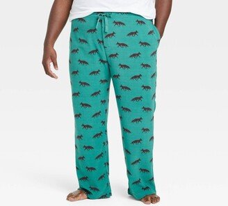 Men's Big & Tall Fox Print Microfleece Pajama Pants - Goodfellow & Co™