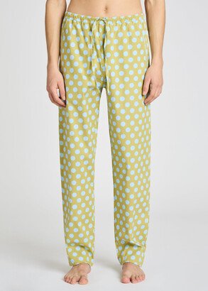 Green Polka Dot Cotton Pyjama Pants