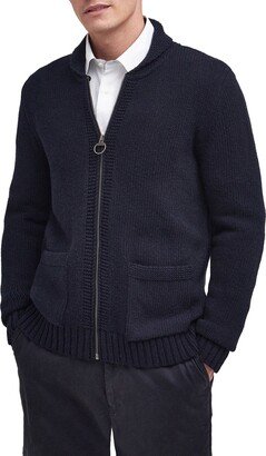 Felton Shetland Wool Zip Cardigan