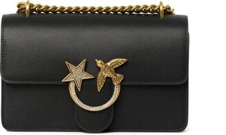 Love Bird Buckle Foldover Top Mini Shoulder Bag