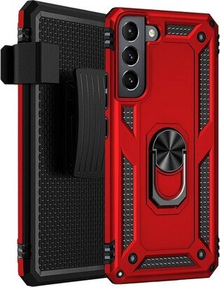 SaharaCase Military Kickstand Series Case for Samsung Galaxy S22+ Red (CP00210)