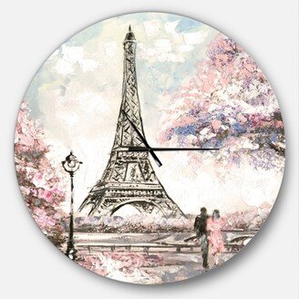 Designart Oversized French Country Round Metal Wall Clock - 36 x 36