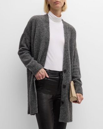 Button-Down Mohair Cardigan