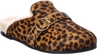 Cozy Luxering Haircalf & Shearling Clog-AA