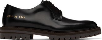 Black Leather Derbys-AB