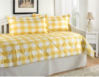 Victor Mill Cottage Plaid Daybed set Black, Blue or Yellow