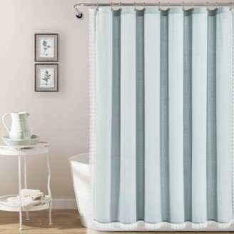 Rosalie Shower Curtain Blue