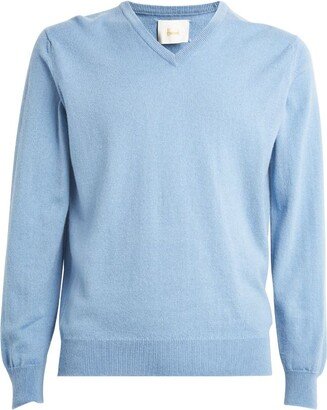 Cashmere V-Neck Sweater-AN