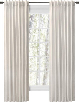 Chevron 80C/20P Sustainable Unlined Rod Pocket w/Back Tabs Curtain Panel 48W x 84L