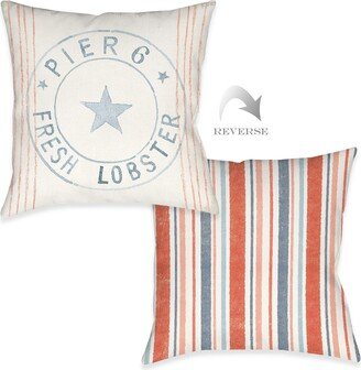 Maritime Pier 6 Outdoor Pillow