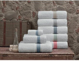 Unique Turkish Cotton Beige Bath Towel - Set of 4