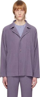 Purple Tailored Pleats 1 Blazer