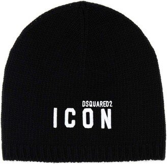 Logo Embroidered Beanie-AL