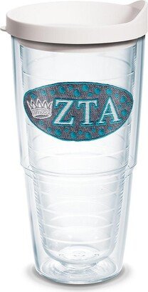 Tervis Sorority - Zeta Tau Alpha Made in Usa Double Walled Insulated Tumbler Travel Cup Keeps Drinks Cold & Hot, 24oz, Logo