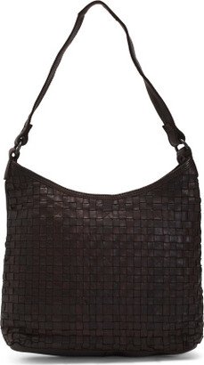 TJMAXX Leather Woven Hobo