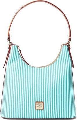 Stripe Hobo (Seafoam) Handbags