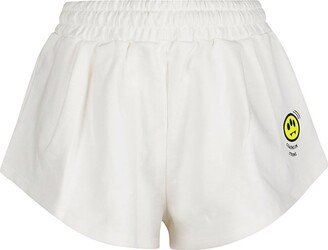 Logo-Printed Elasticated Waistband Mini Shorts