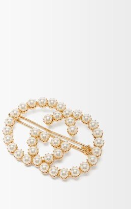 GG Faux Pearl-embellished Hair Clip