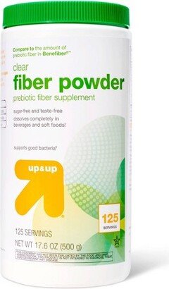 Clear Dissolving Fiber Supplement Powder - 17.6oz - up & up™